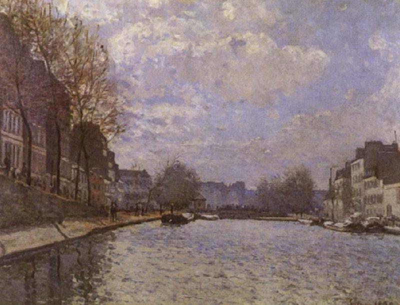 Alfred Sisley The Saint-Martin canal in Paris China oil painting art